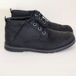 Timberland Men's Leather Chukka Boots Black 8